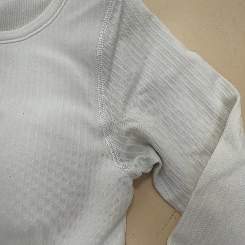 Lululemon White Long Sleeve Crop Top - photo 5