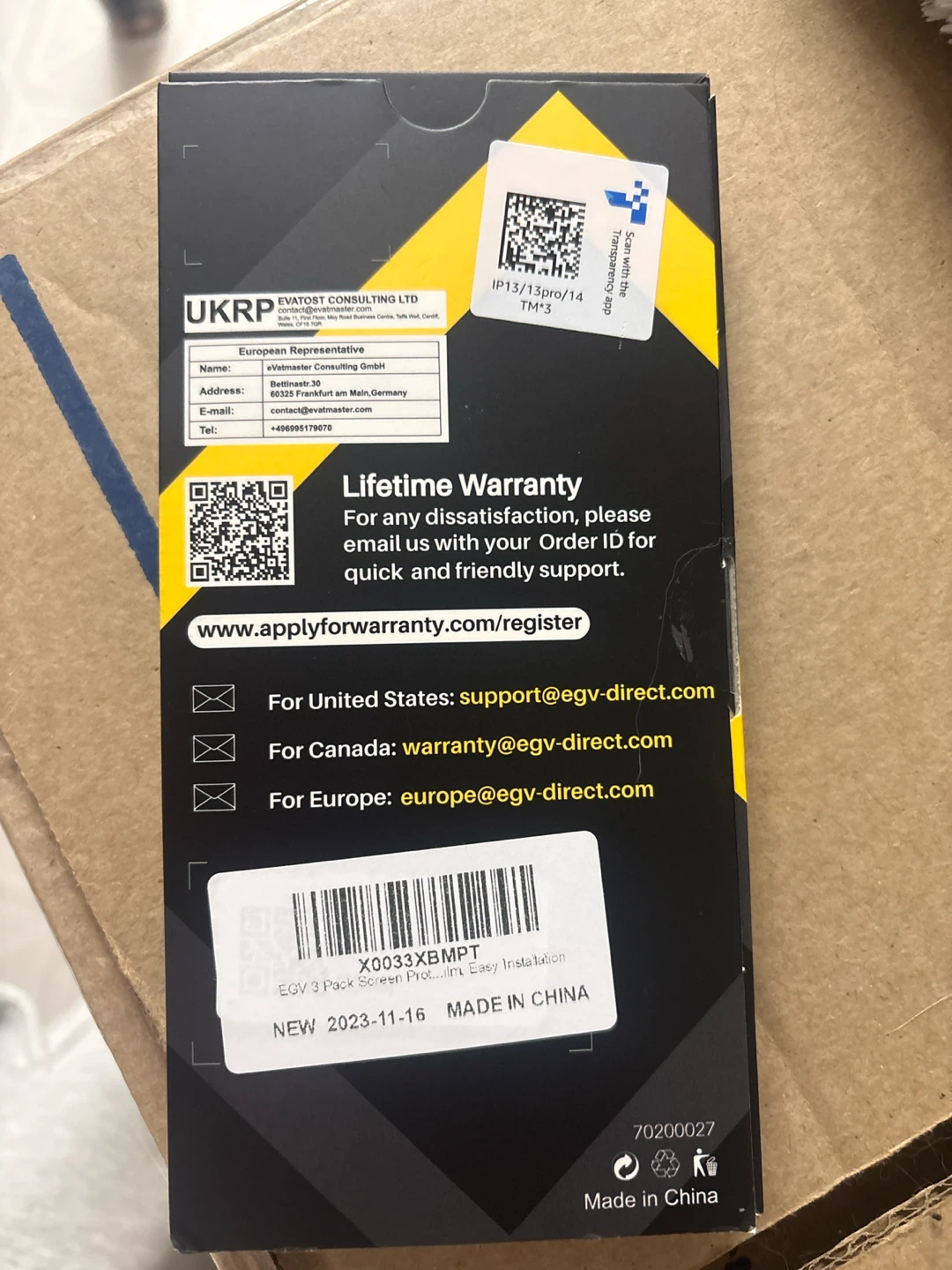 EGV Screen Protector 3 Pack for iPhone 13/13 Pro/14 - photo 2
