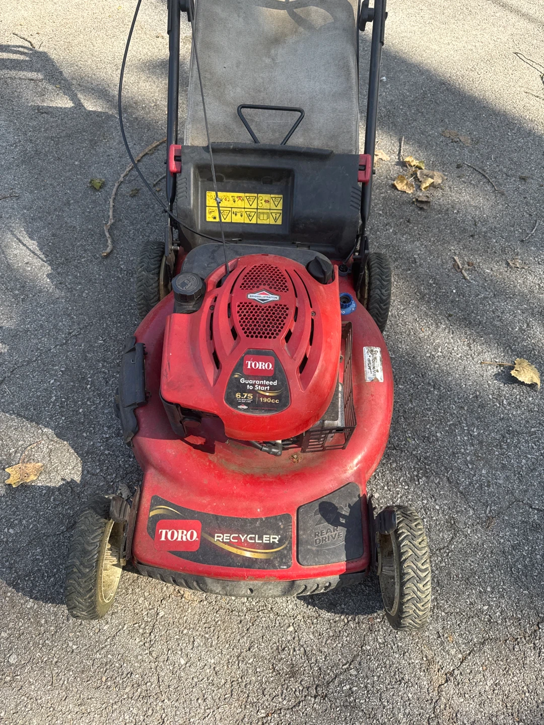 Toro Recycler Personal Pace Lawn Mower - photo 2