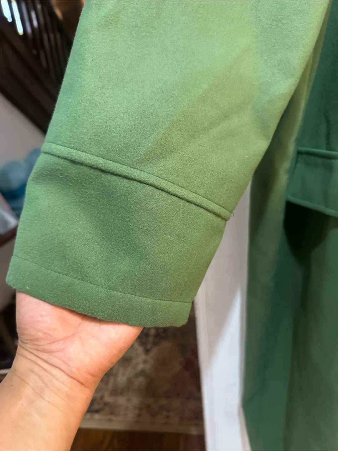 Noracora Green Double-Breasted Coat - photo 4