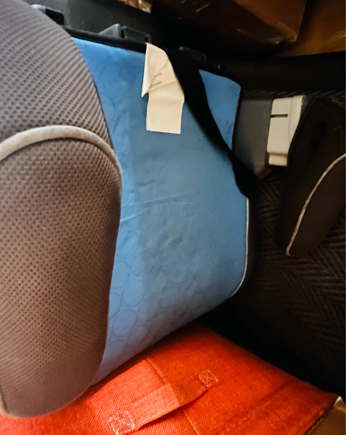 Booster Car Seat Blue and Grey - photo 2