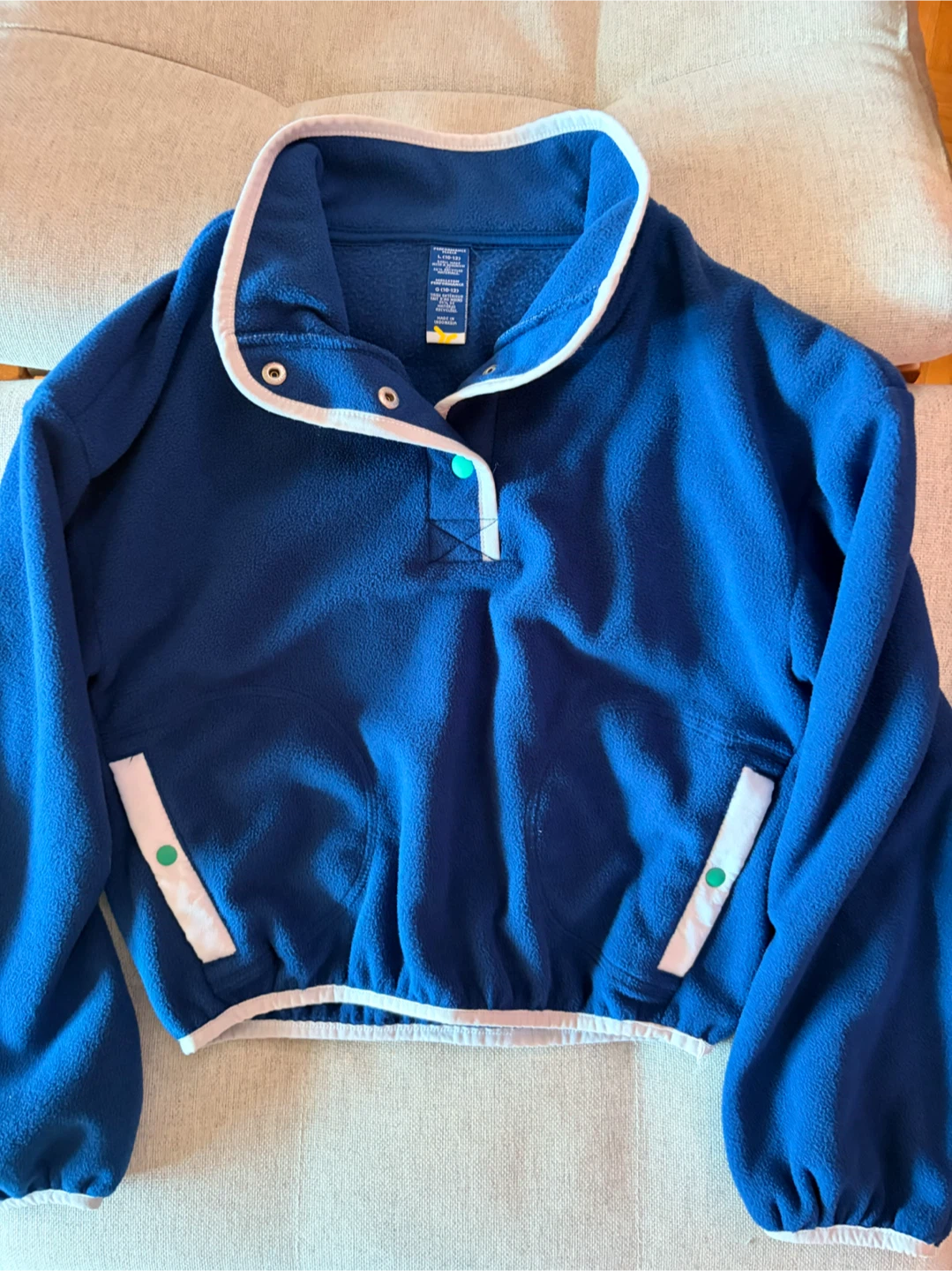 Girls Old Navy Blue Fleece Pullover