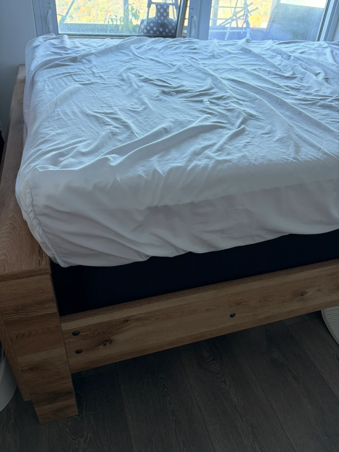 The Brick- Wooden bed frame with boxspring (queen size) - photo 2