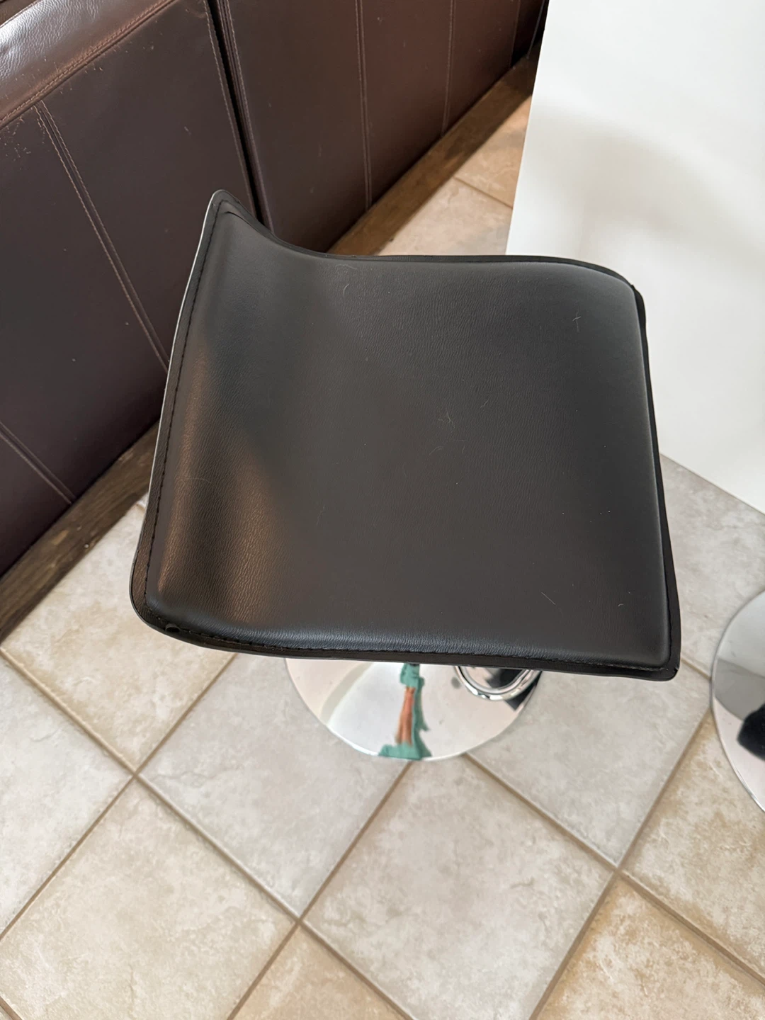 Three black barstools for kitchen island - photo 3