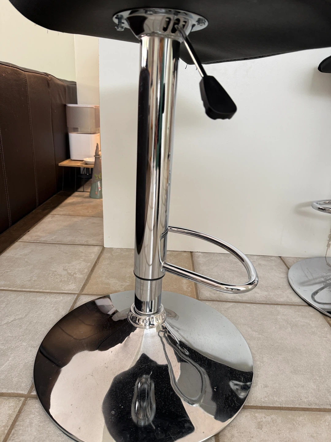 Three black barstools for kitchen island - photo 5