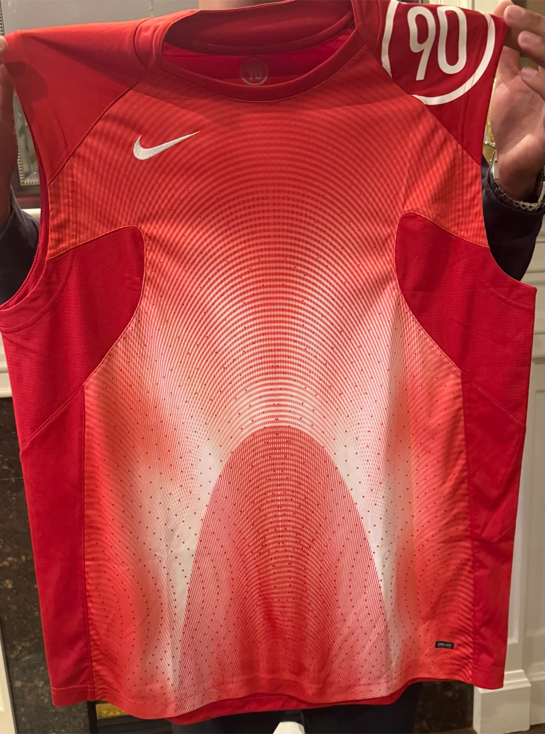Nike Total 90 Sleeveless Shirt Red