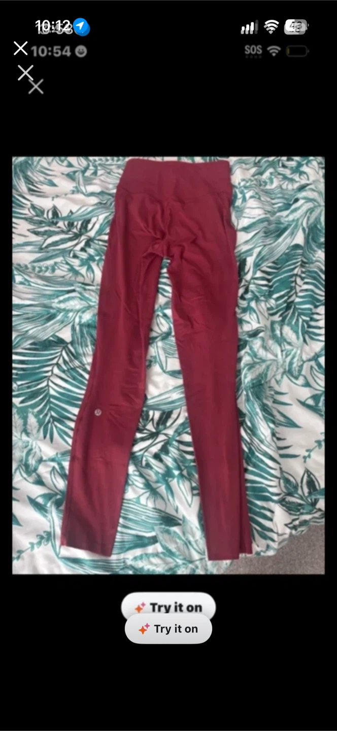 Lululemon Burgundy Leggings