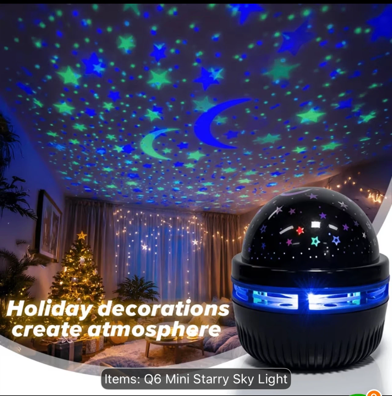 LED Q6 Star Light Projector 25 for both