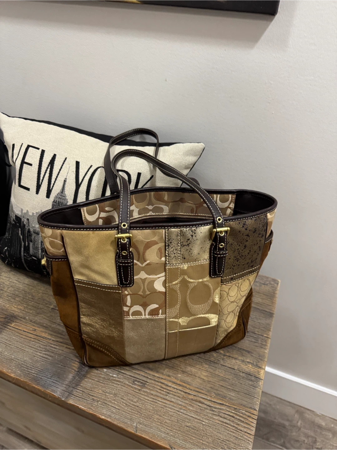 Coach patchwork tote bag - photo 2