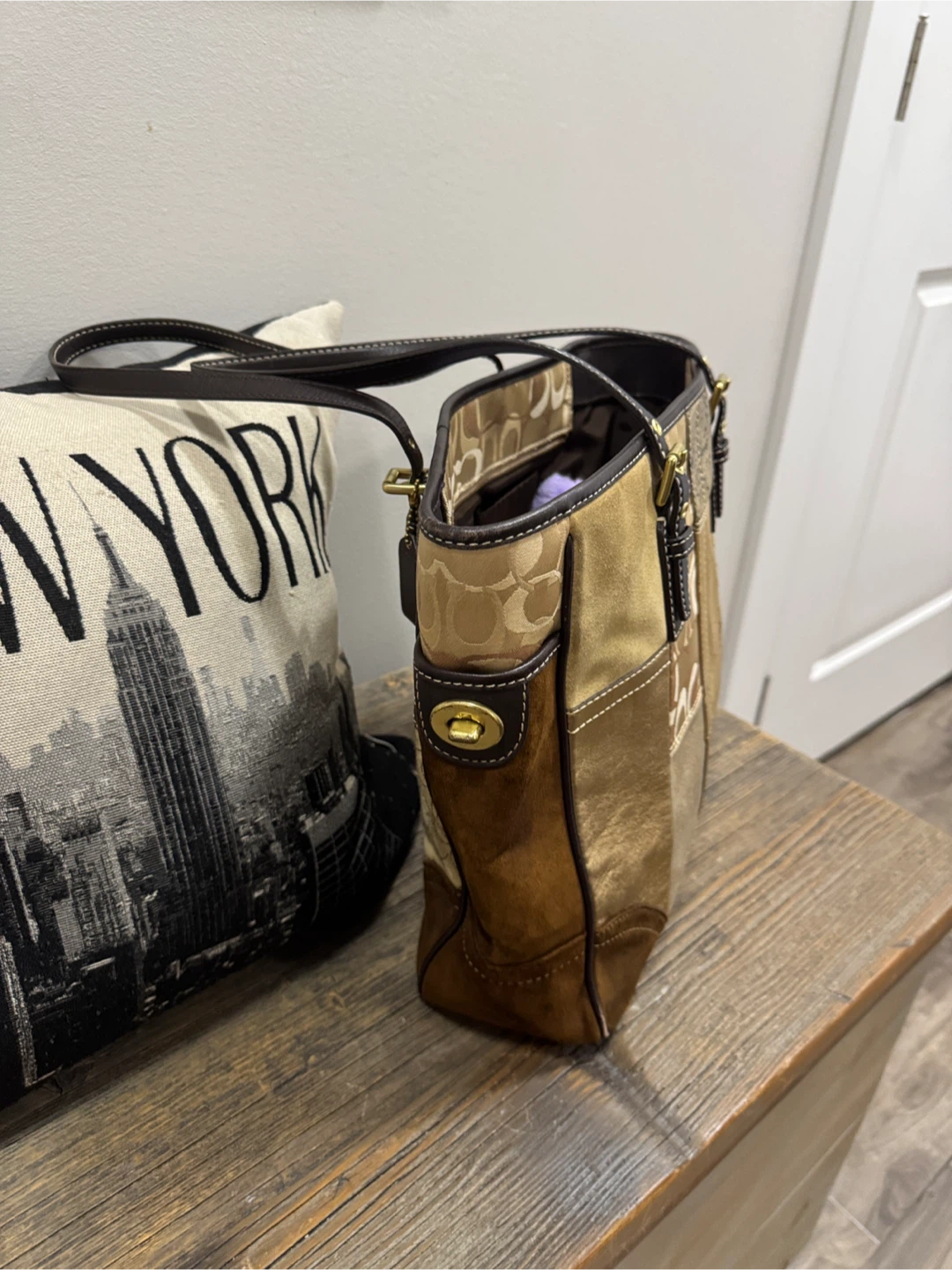 Coach patchwork tote bag - photo 3