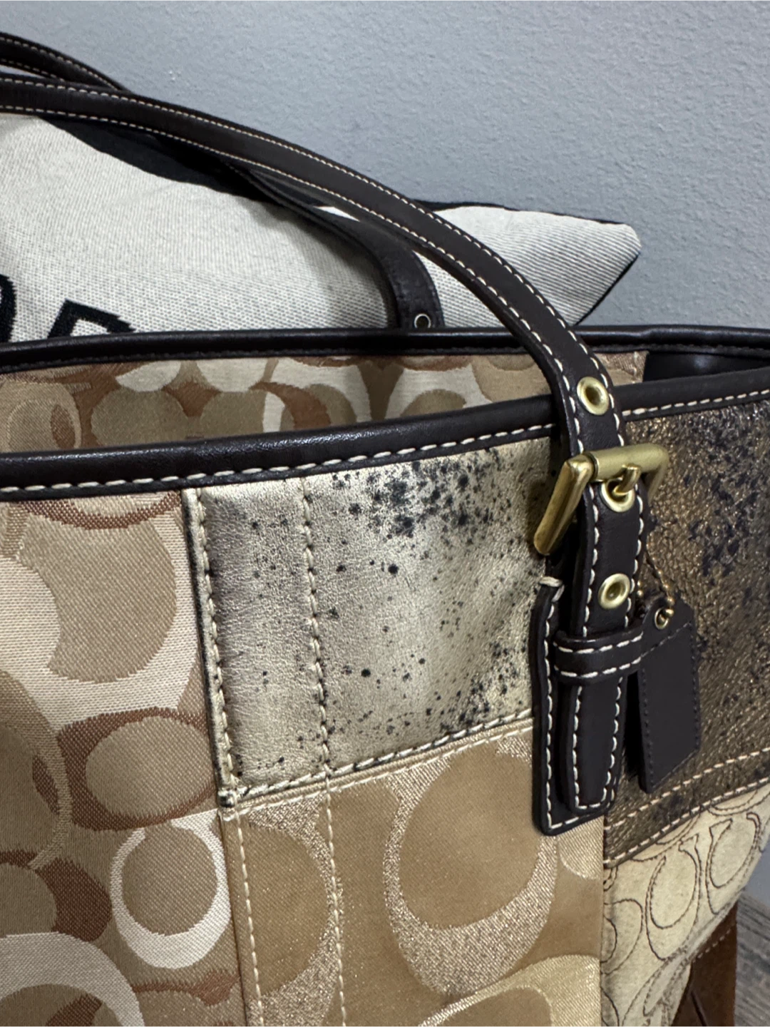 Coach patchwork tote bag - photo 4