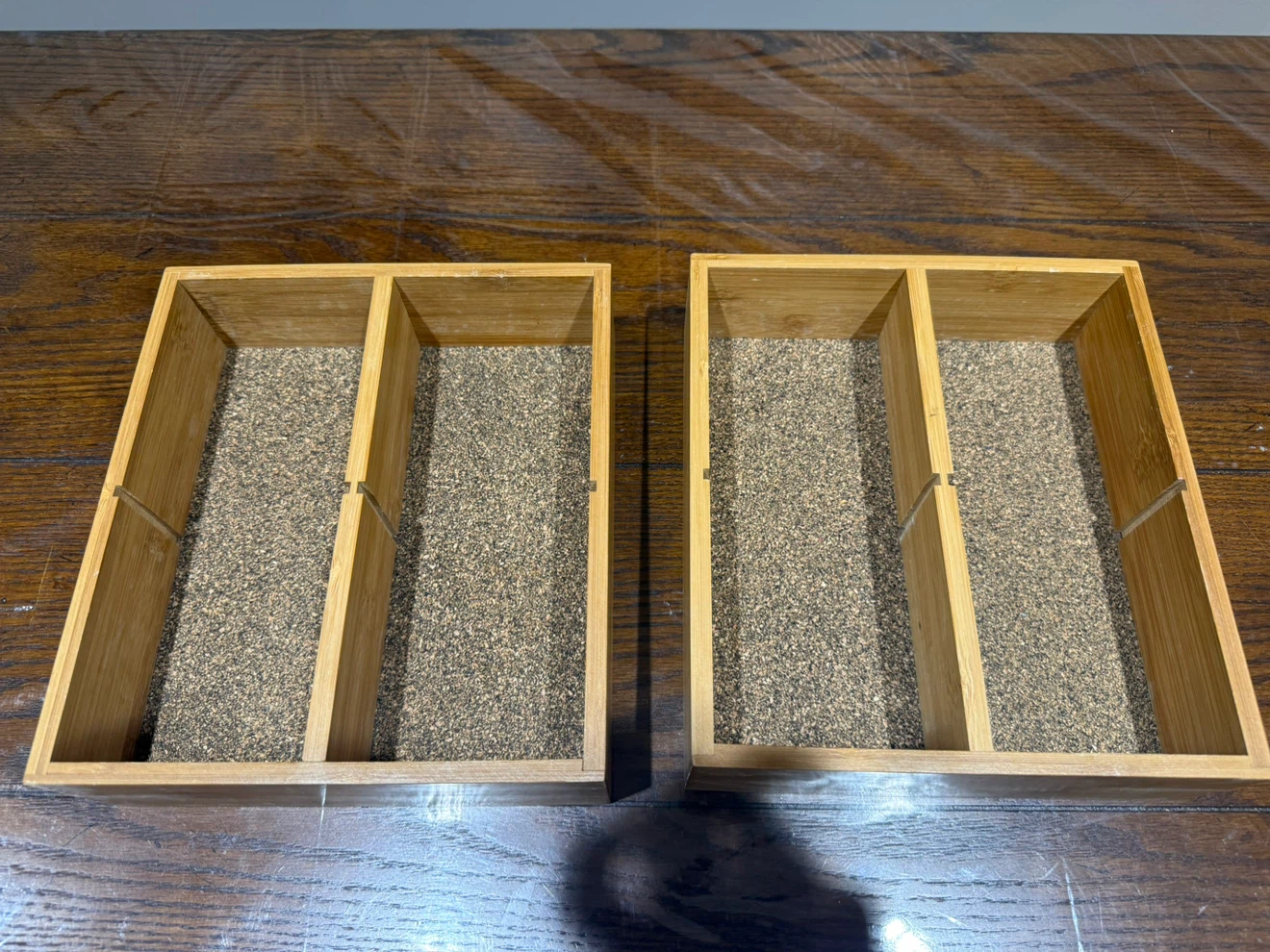 Set of 2 Bamboo Drawer Organizers - photo 2