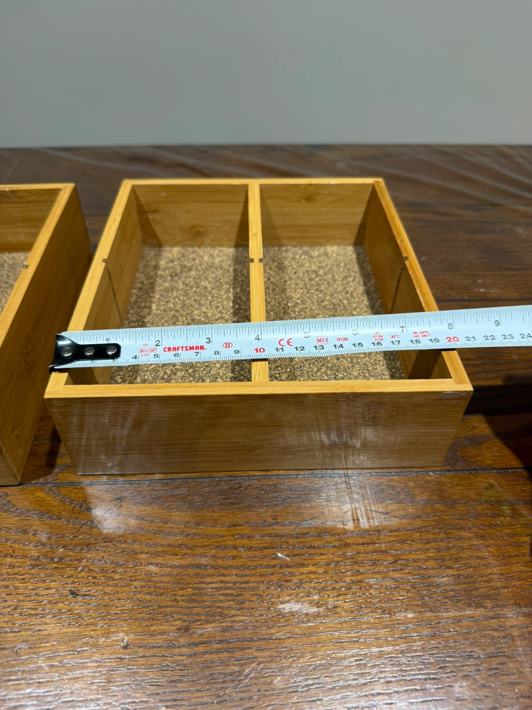 Set of 2 Bamboo Drawer Organizers - photo 4