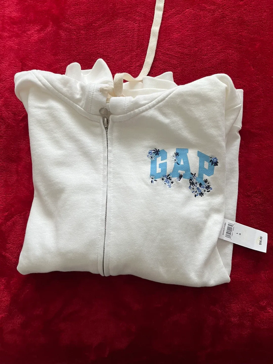 Gap Full-Zip Floral Hoodie