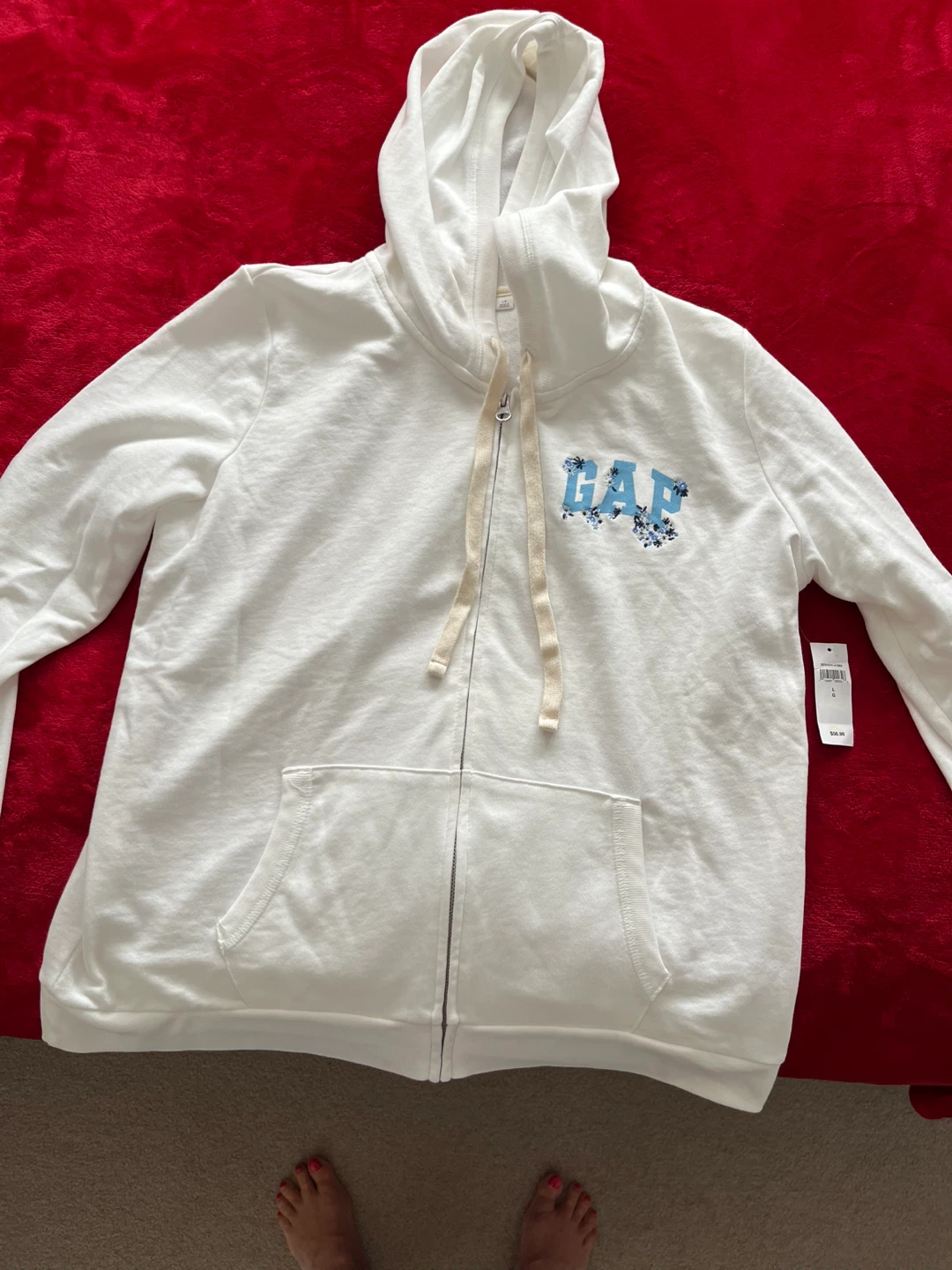Gap Full-Zip Floral Hoodie - photo 3
