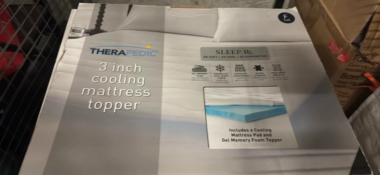 Therapedic 3-inch Cooling Mattress Topper - Full