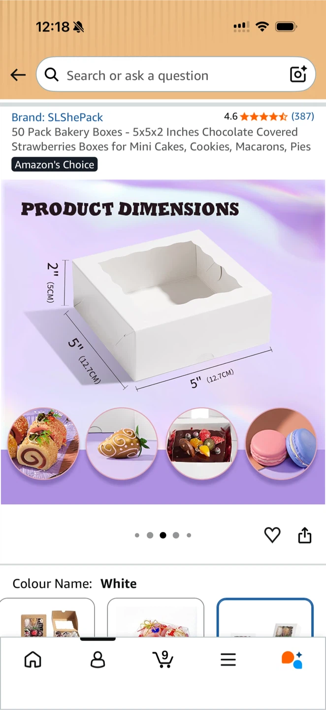 White Bakery Boxes 5x5x2 inches - photo 2