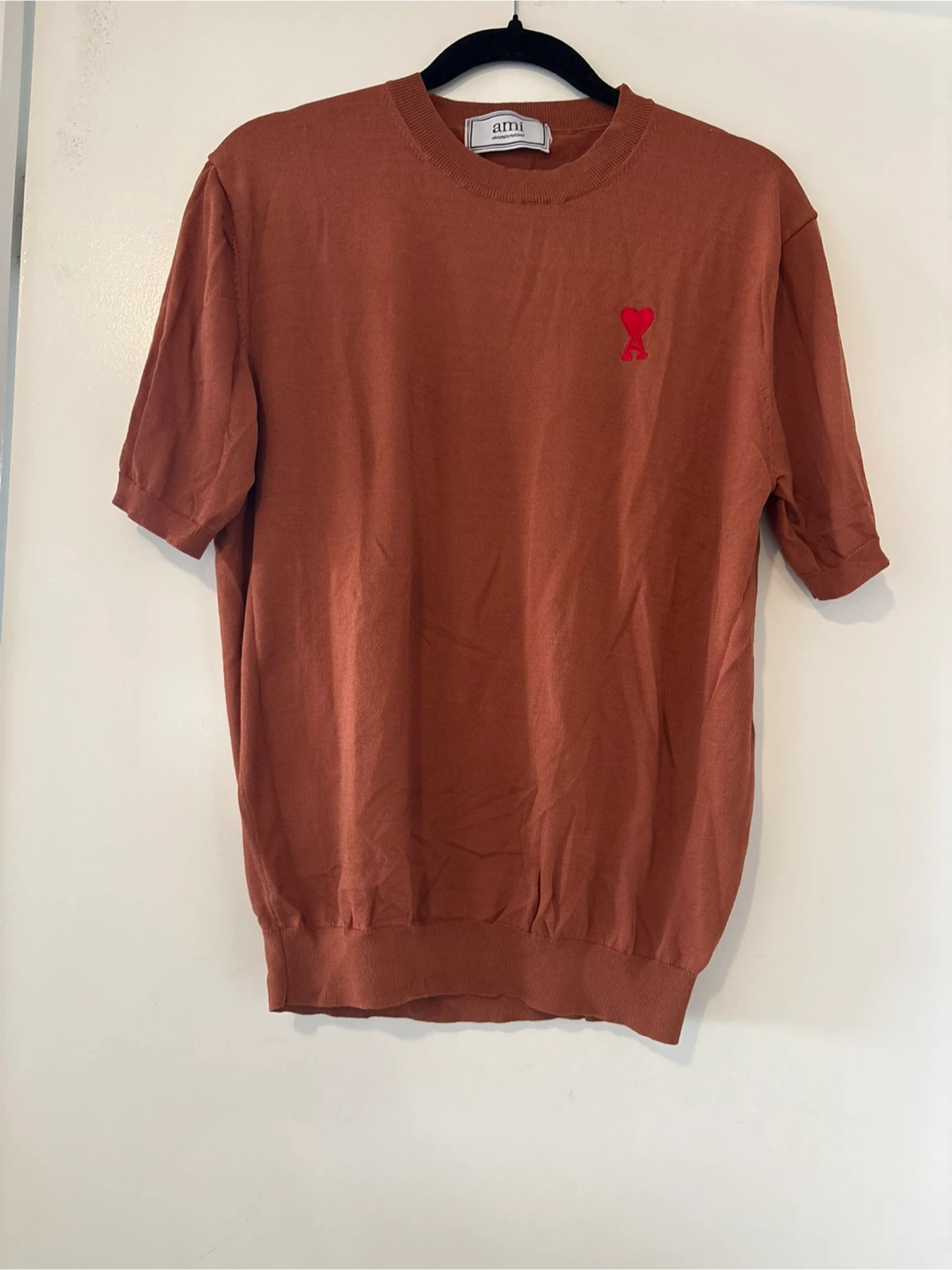 Ami Paris Crewneck Knit T-Shirt