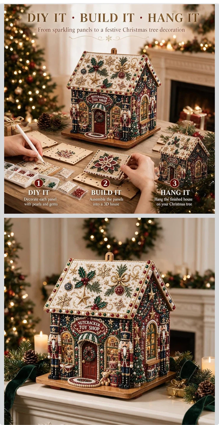 DIY 3D Nutcracker Toy Shop Diamond Painting Craft Kit - photo 2