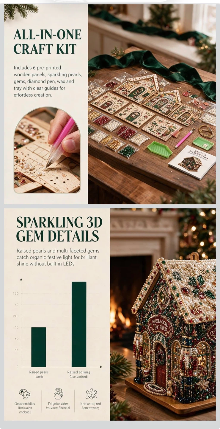 DIY 3D Nutcracker Toy Shop Diamond Painting Craft Kit - photo 3