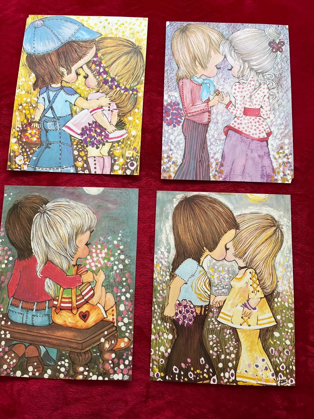 Set of 4 Vintage Stapco Art Prints