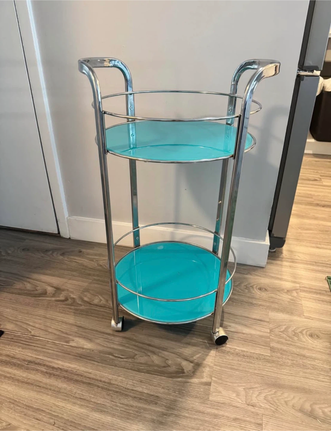 Two-Tier Vintage Bar Cart