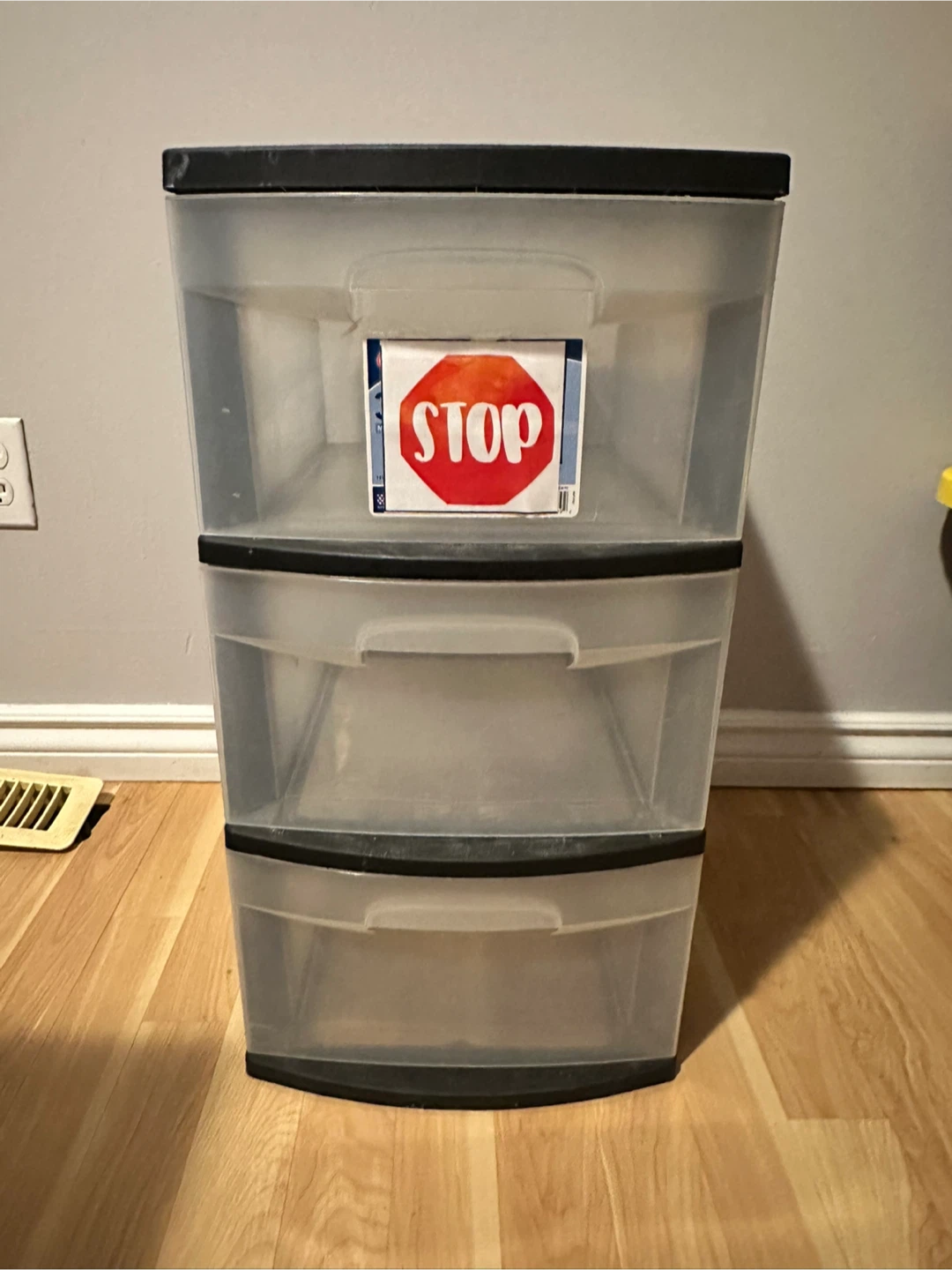 3-Drawer Plastic Storage Tower