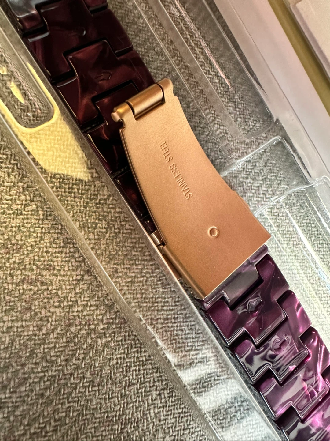 Purple Resin Watch Band for Apple Watch - photo 3