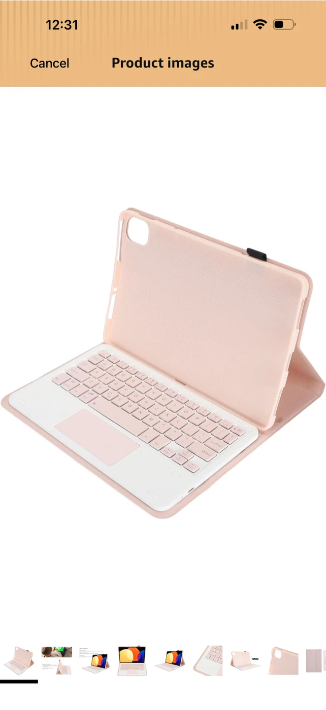 Pink Smart Keyboard Case for Tablet