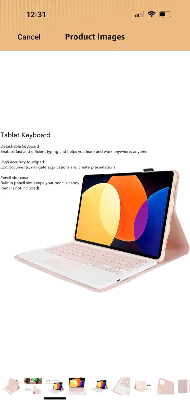 Pink Smart Keyboard Case for Tablet - photo 2