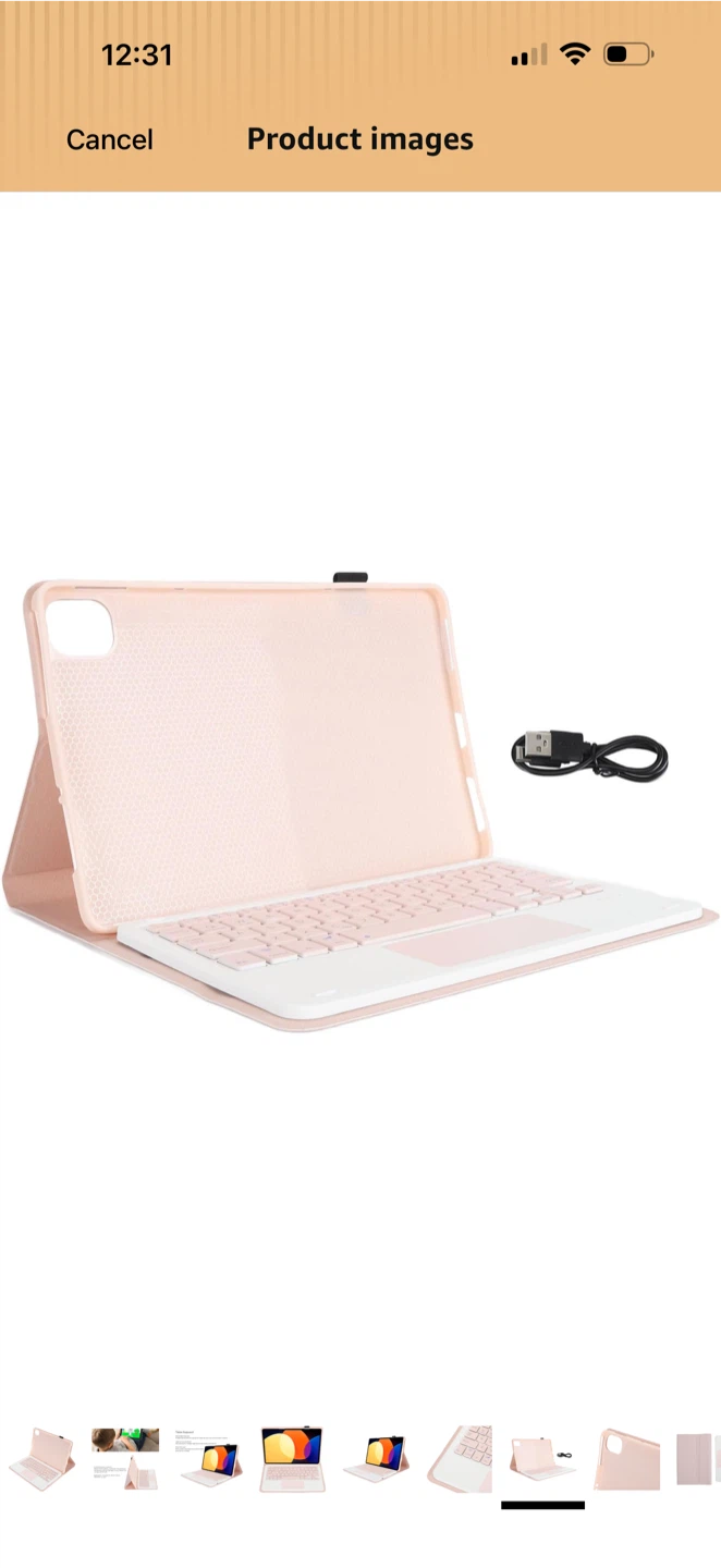 Pink Smart Keyboard Case for Tablet - photo 3