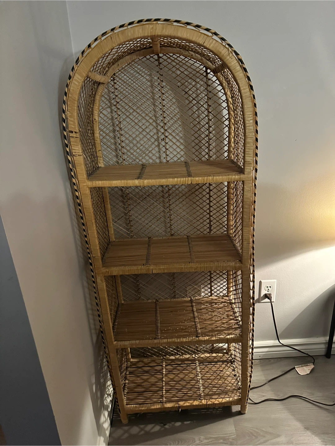 Wicker Arched Shelving Unit