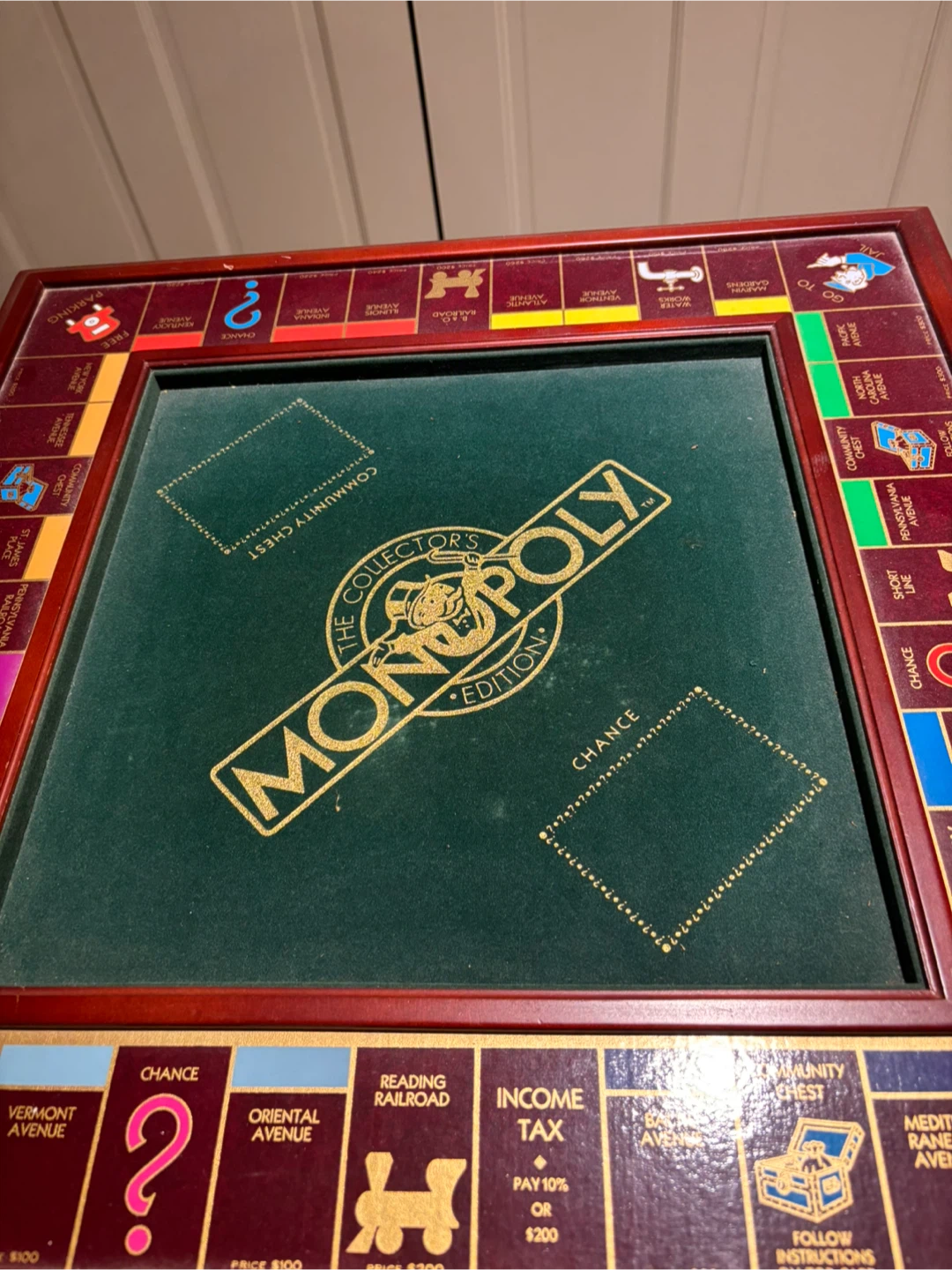 Monopoly Collector's Edition Wooden Game Table