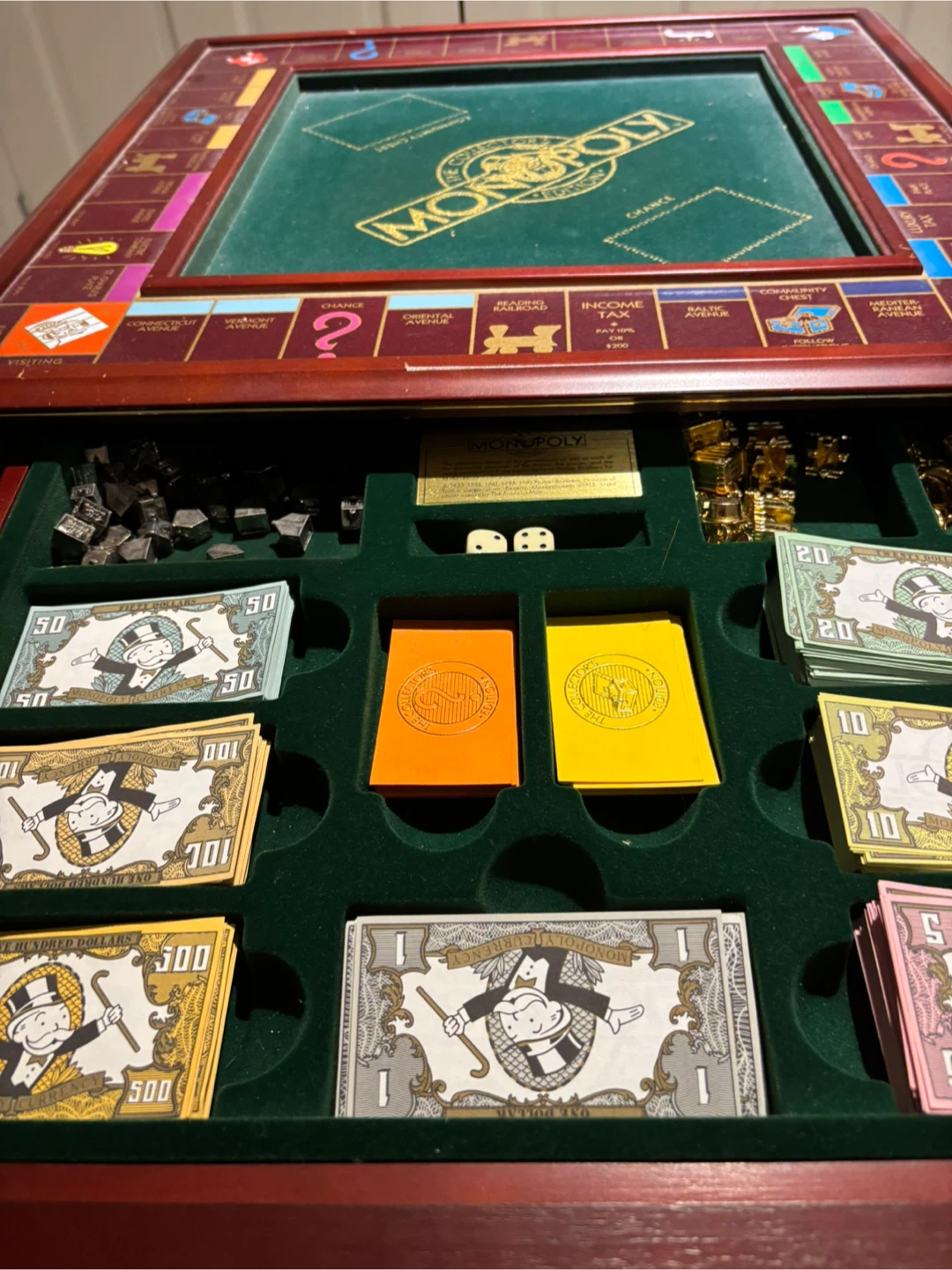 Monopoly Collector's Edition Wooden Game Table - photo 2