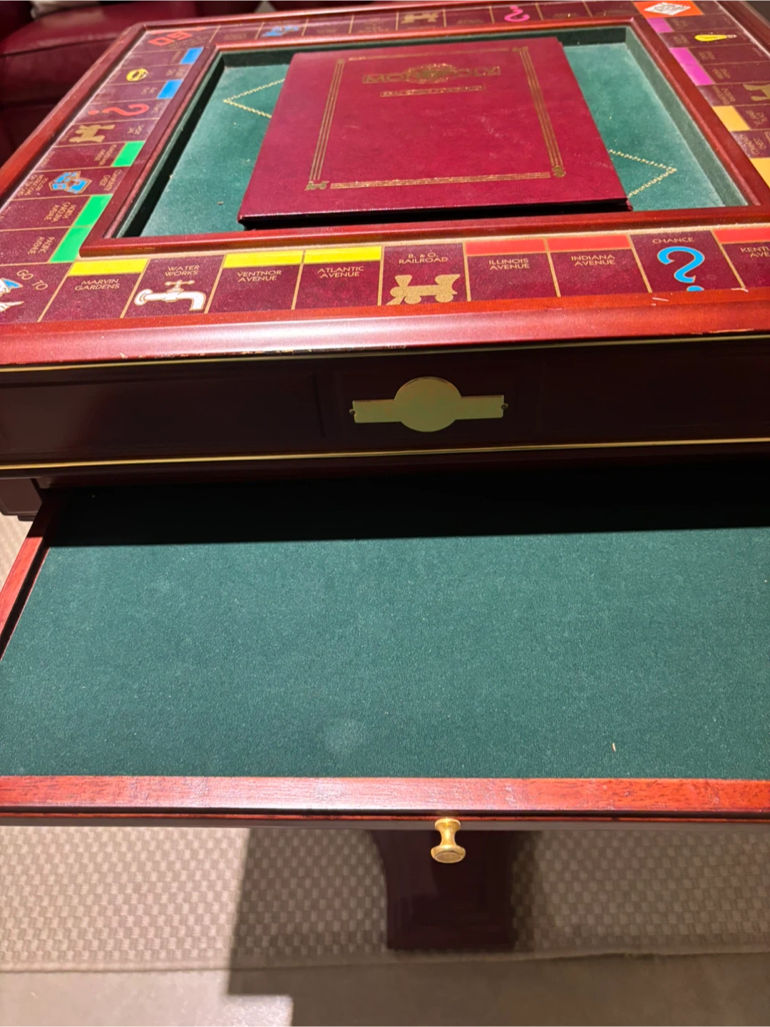 Monopoly Collector's Edition Wooden Game Table - photo 4