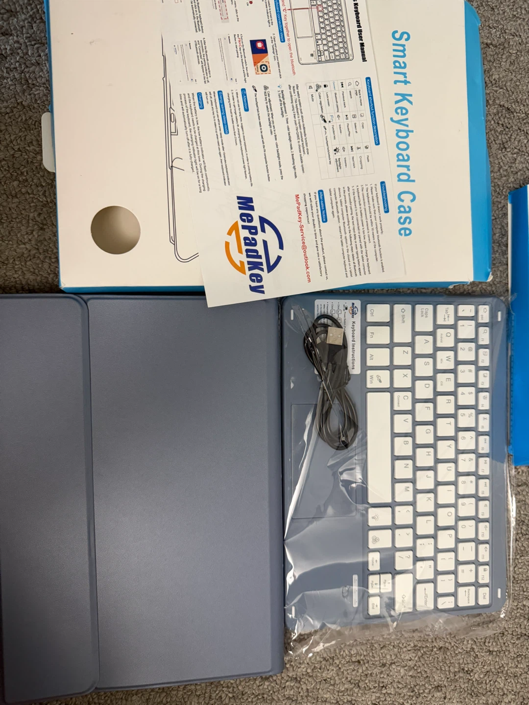 MePadKey Smart Keyboard Case for iPad Air