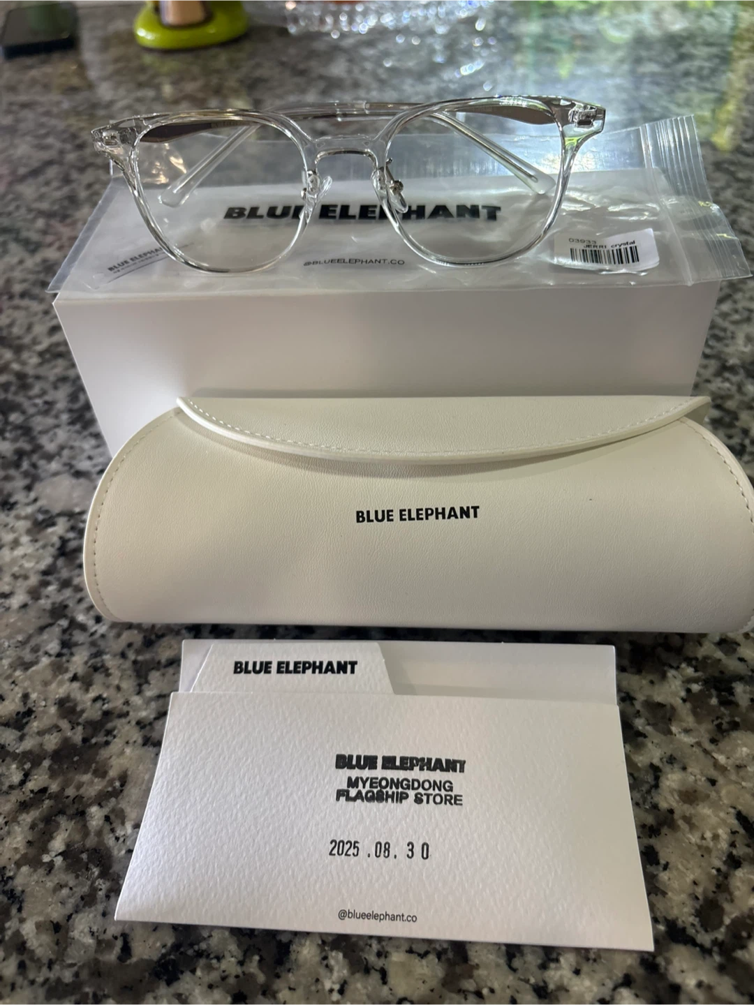 Blue Elephant Jerri Crystal Glasses