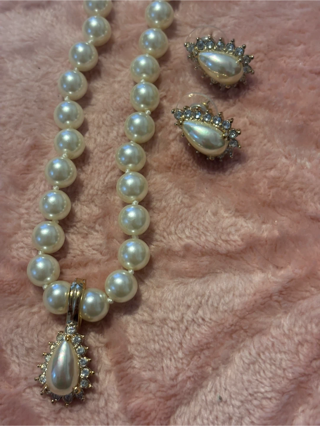 Roman brand faux pearl Necklace and Earring Set - photo 2