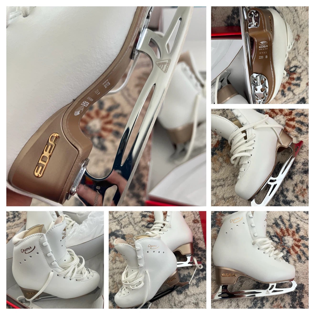 Edea Chorus Figure Skates Size 220