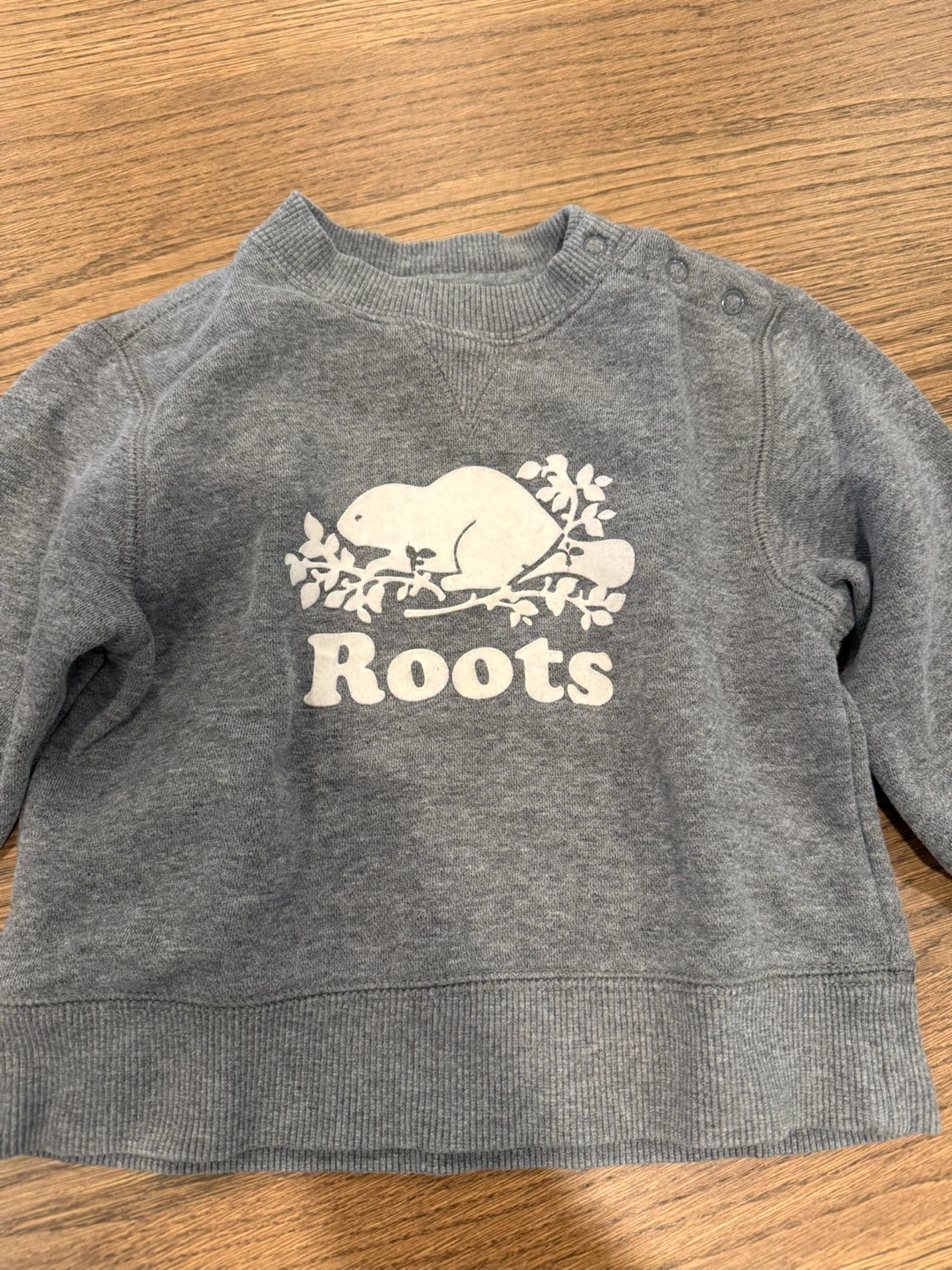 Roots Baby Grey Fleece Sweatshirt and Pants Set - photo 2