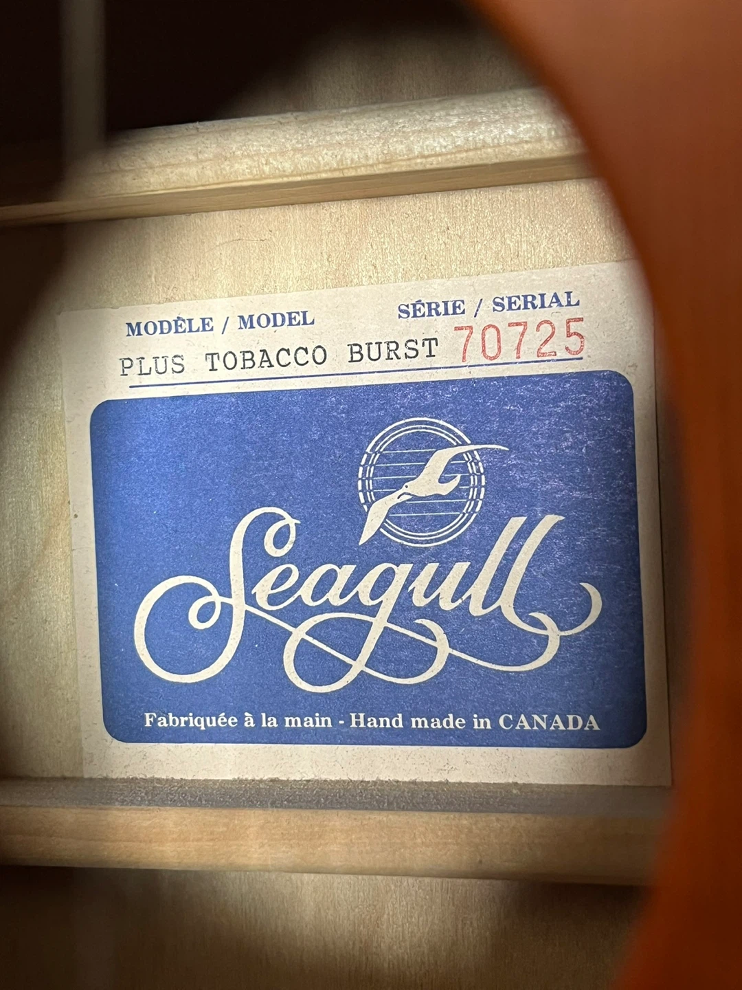 Seagull Tobacco Burst Acoustic Guitar - photo 4