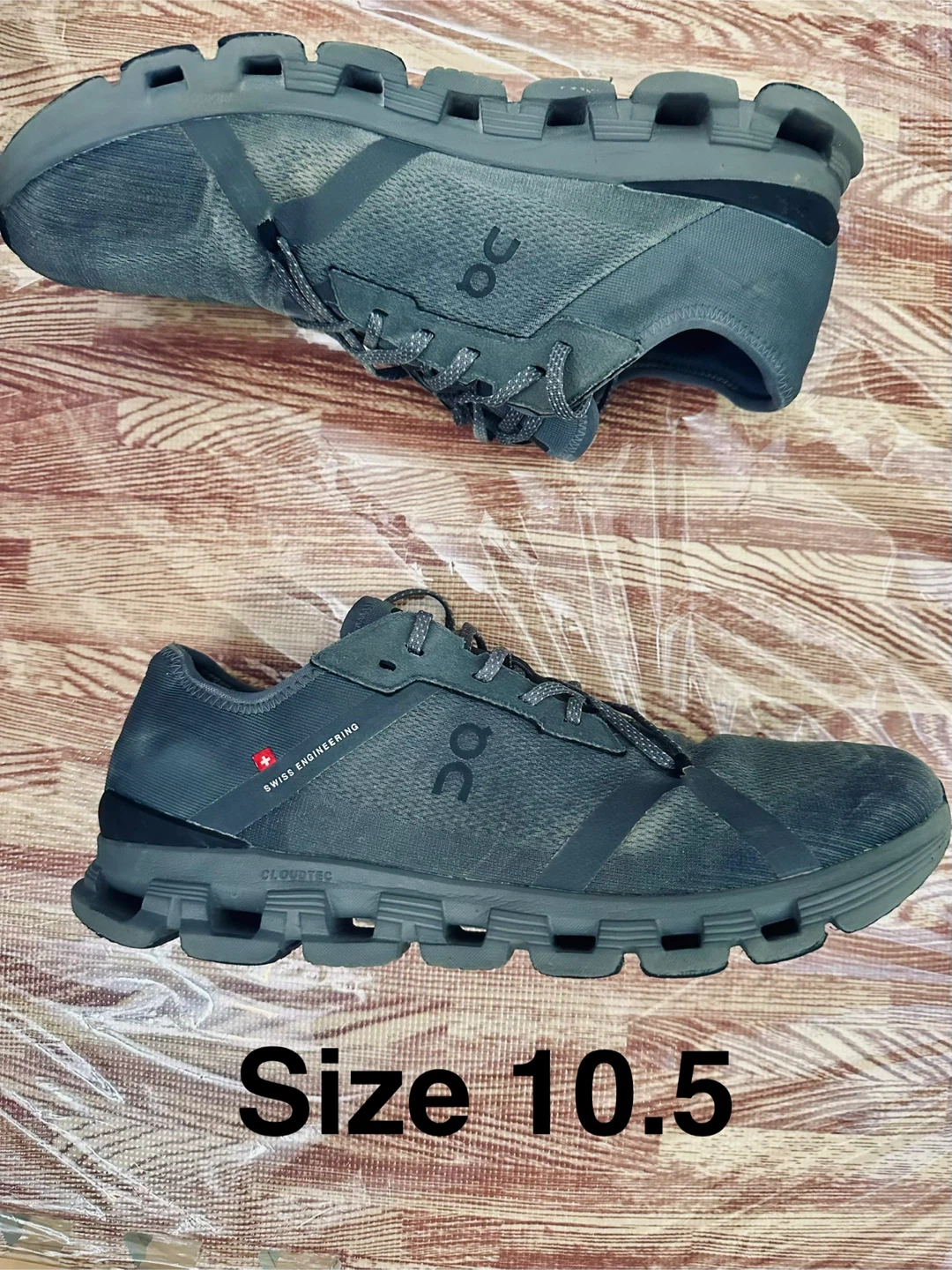 On Cloud Men's Running Shoes - Grey Size 10.5 - photo 2