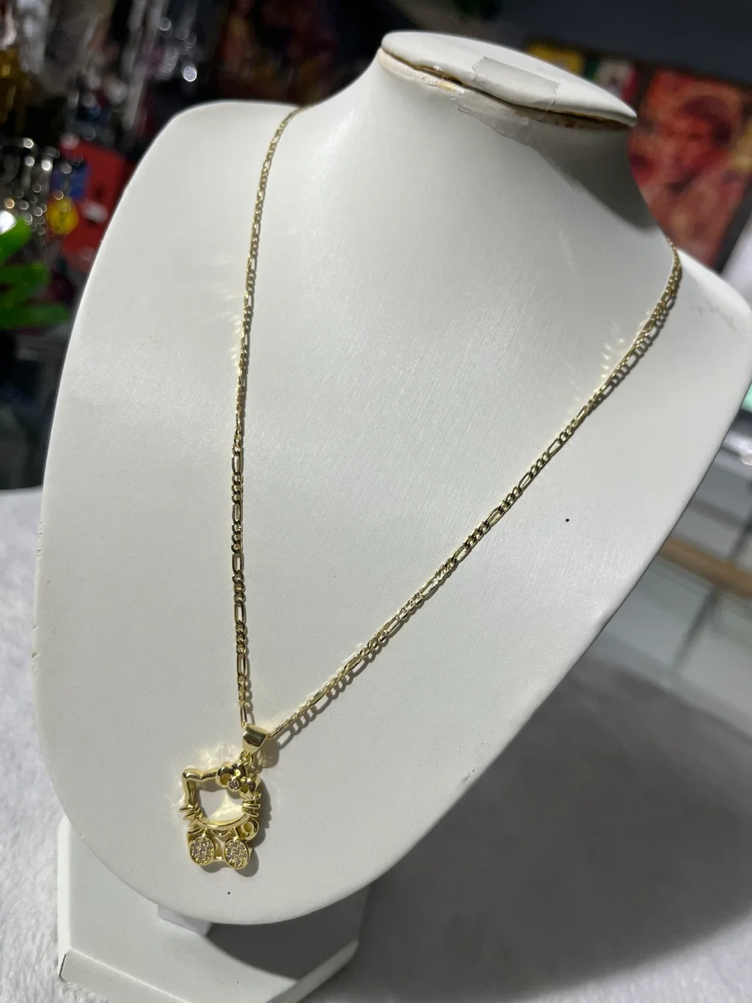Hello Kitty Gold Tone Pendant Necklace - photo 3