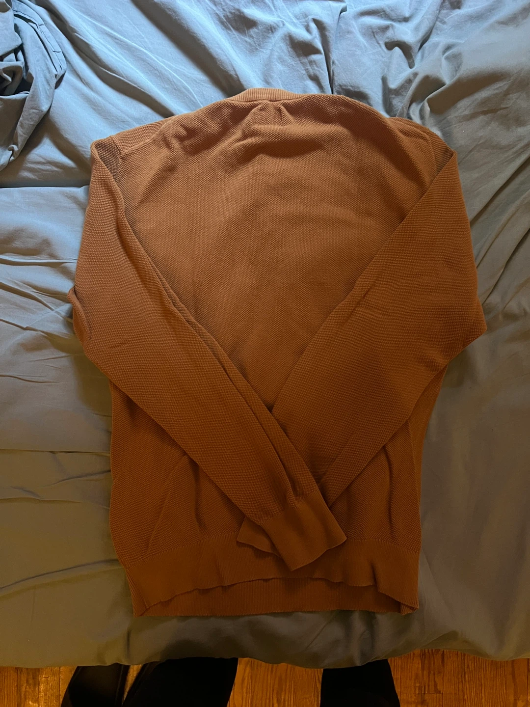 Celio Rust/Mustard Textured Knit Sweater - photo 2