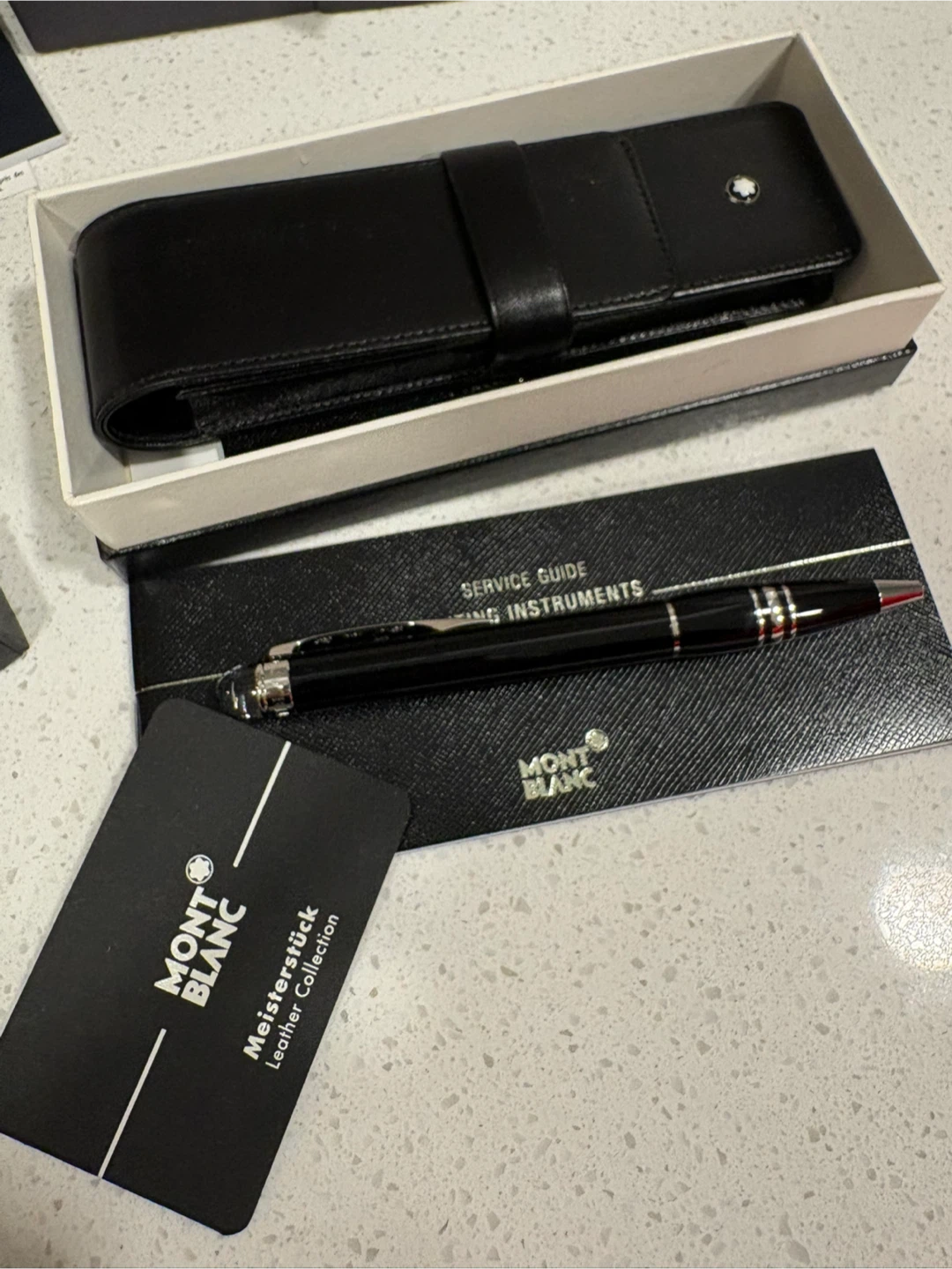 Montblanc Meisterstück Pen and Leather Case