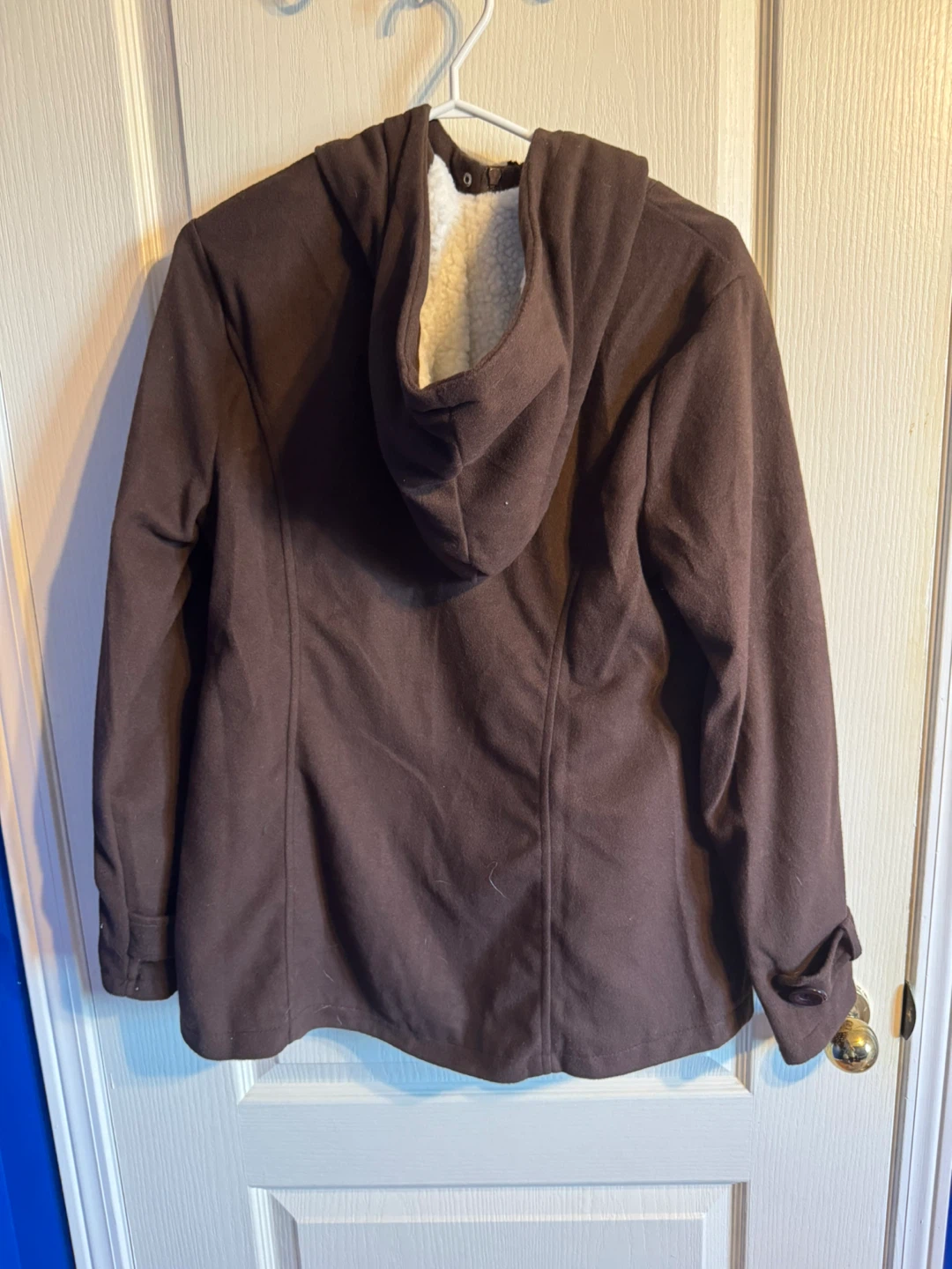 Brown Hooded Toggle Coat Size L - photo 2