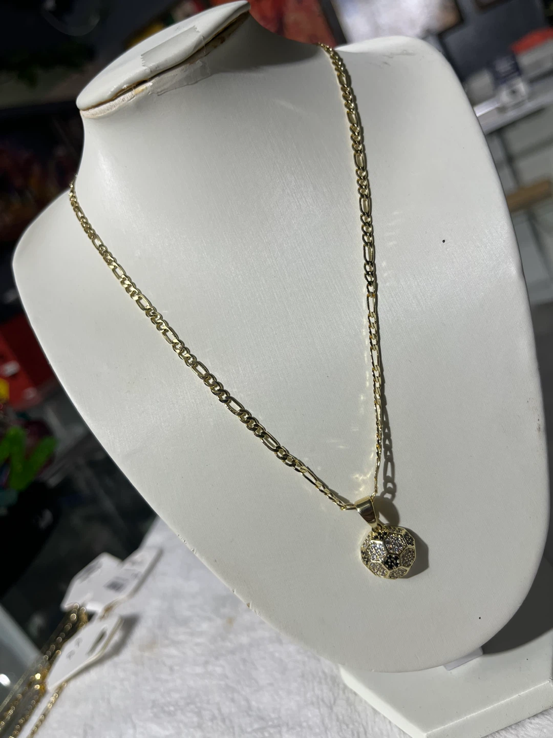 Soccer Ball Pendant Necklace