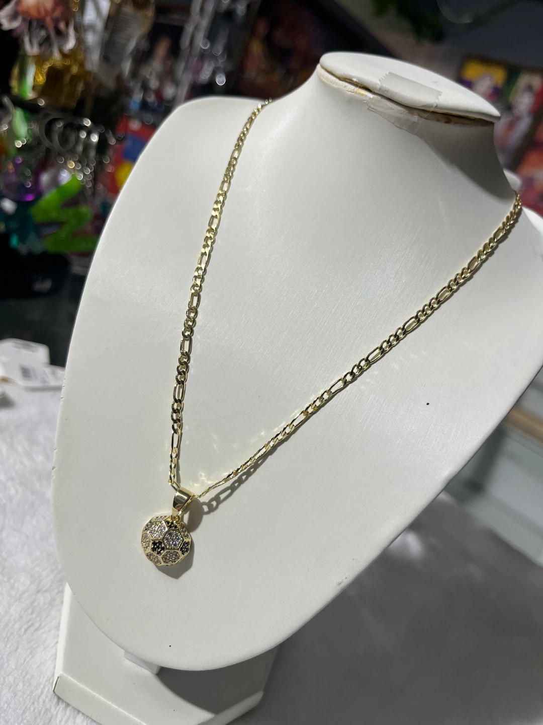 Soccer Ball Pendant Necklace - photo 2