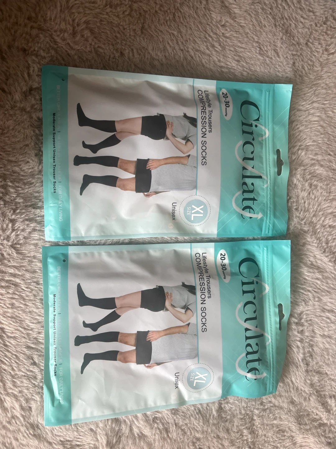 2 Pairs Circulate Compression Socks - XL