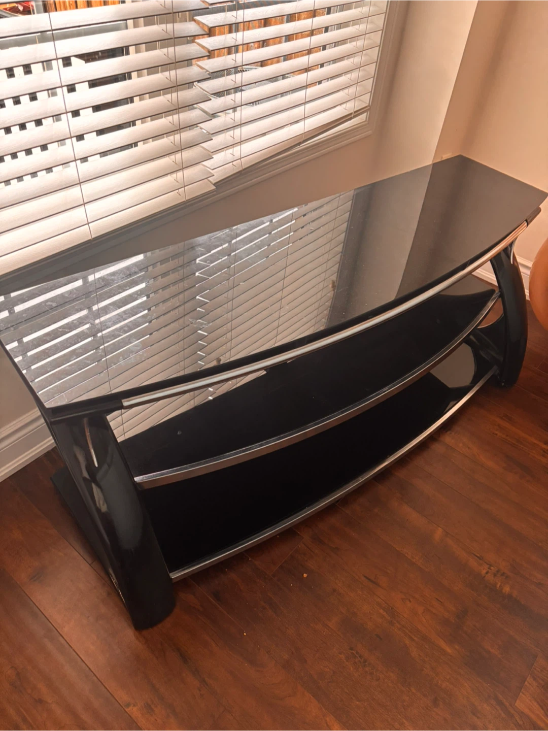 Black Glass Table - photo 3